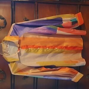 Ladies INSIGHT Watercolor Blouse sz L